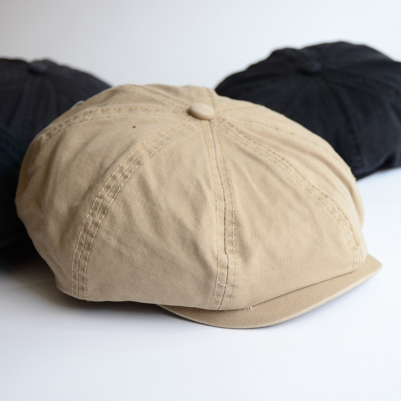Dad Hat Cotton - Men Big Head Newsboy Cap Peaky