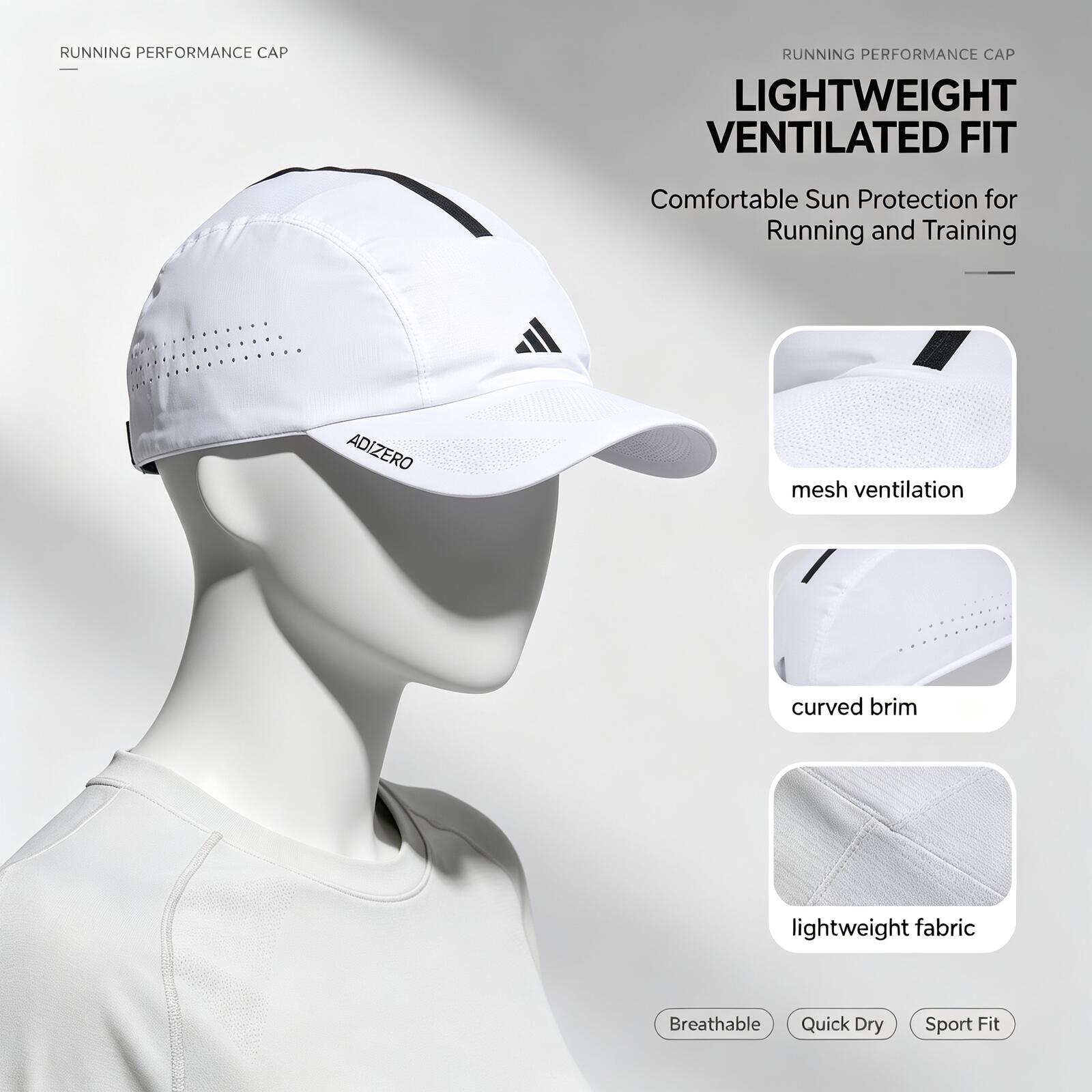 Adidas White Running Cap Light - Running Cap Lightweight review and price