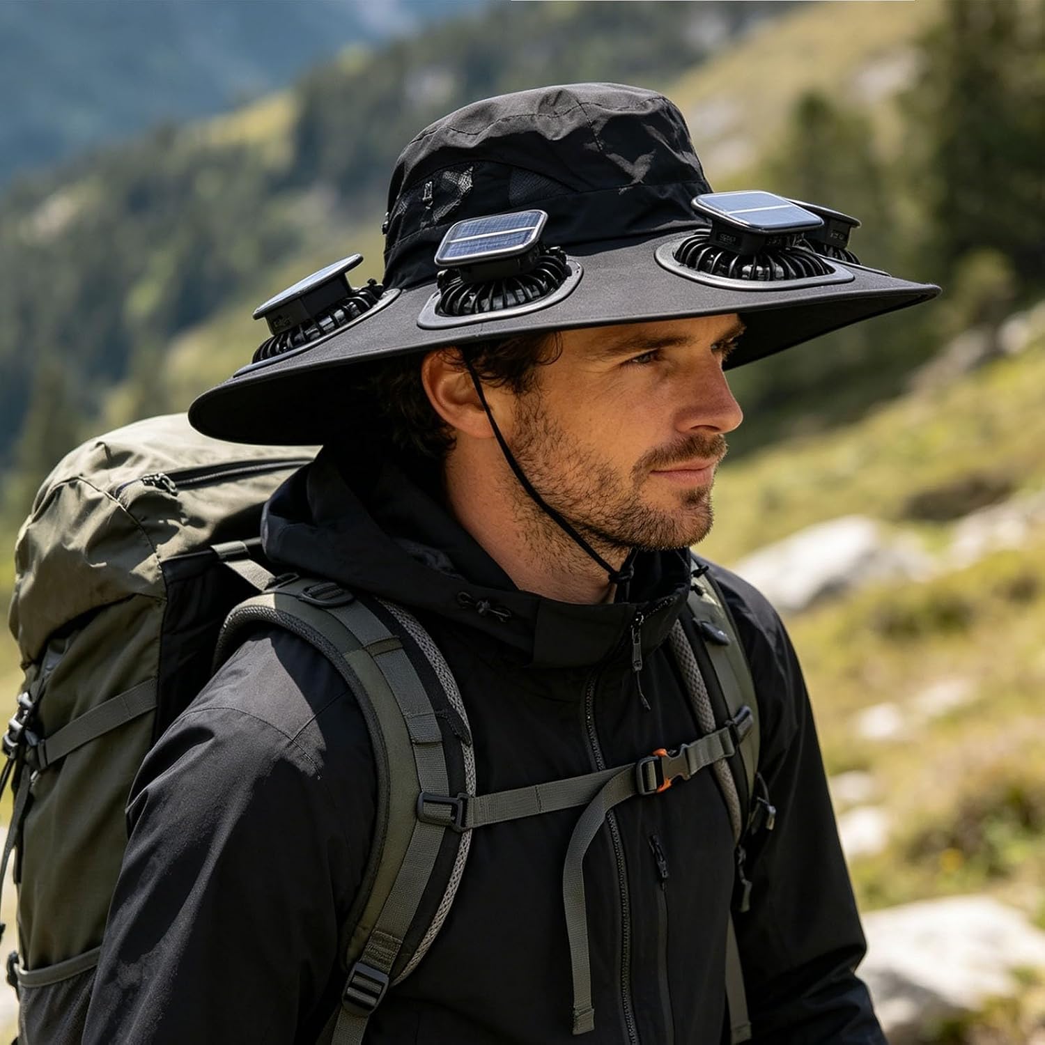 Hot 6 Fans Solar Fan Hat Breat - Visor Sun Hat review and price