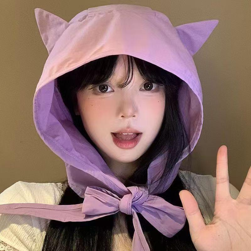 Cute Cat Ear Sun Visor Thin Ea - Visor Sun Hat review and price