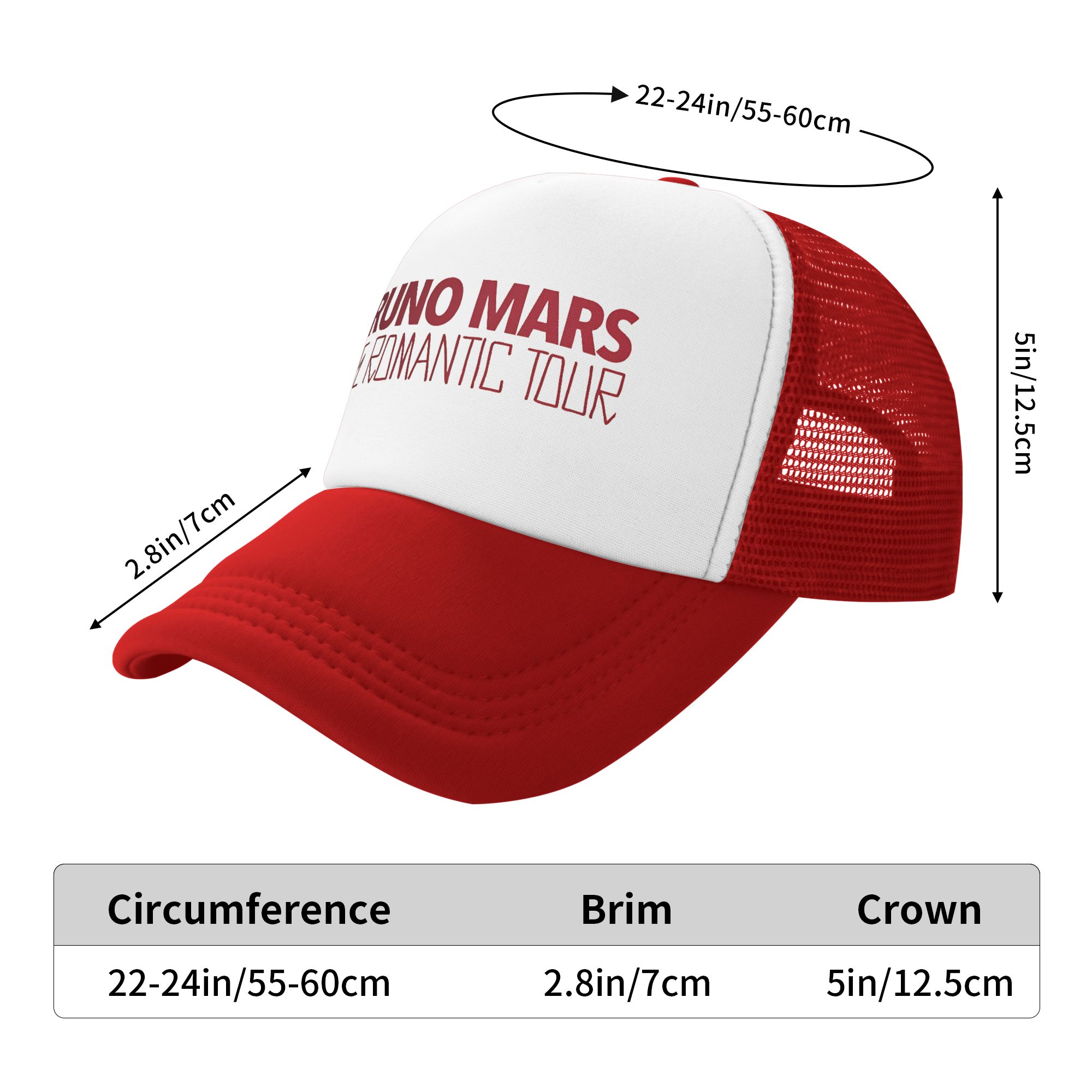 Bruno Mars The Romantic Tour 2 - Trucker Cap Mesh review and price