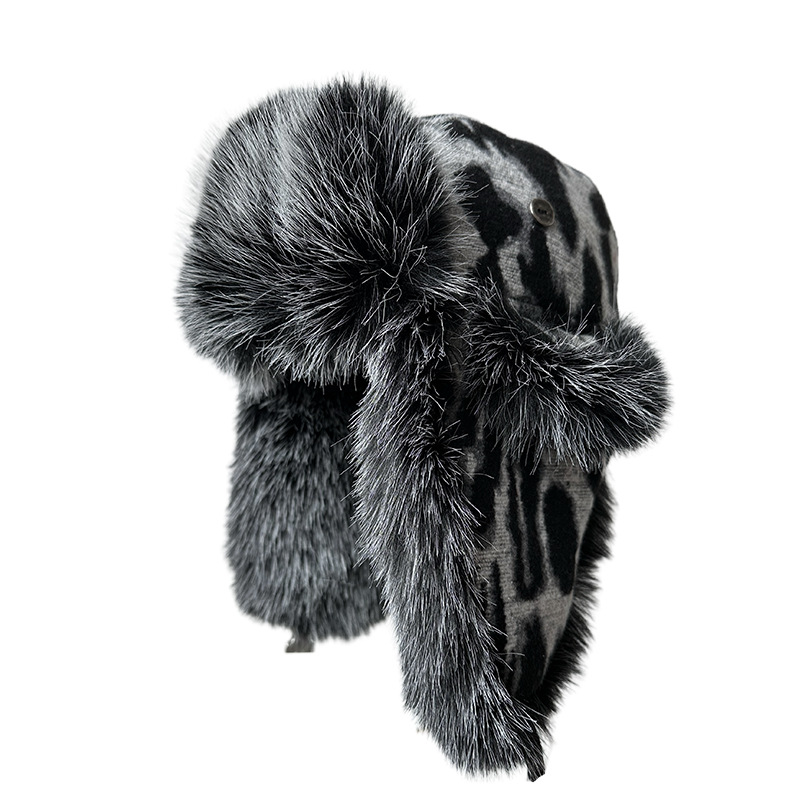 Women Leopard Print Fleece Tra - Trapper Hat Ear Flap review and price
